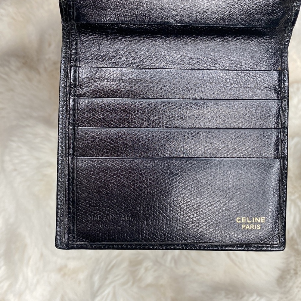 CELINE CALFSKIN COMPACT WALLET - Picture 4 of 13